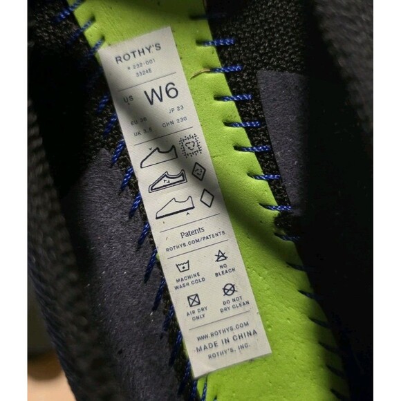 Rothy’s The Max Square Mary Jane Size 6 Black Comfy Square Toe Flats Washable - Picture 2 of 9